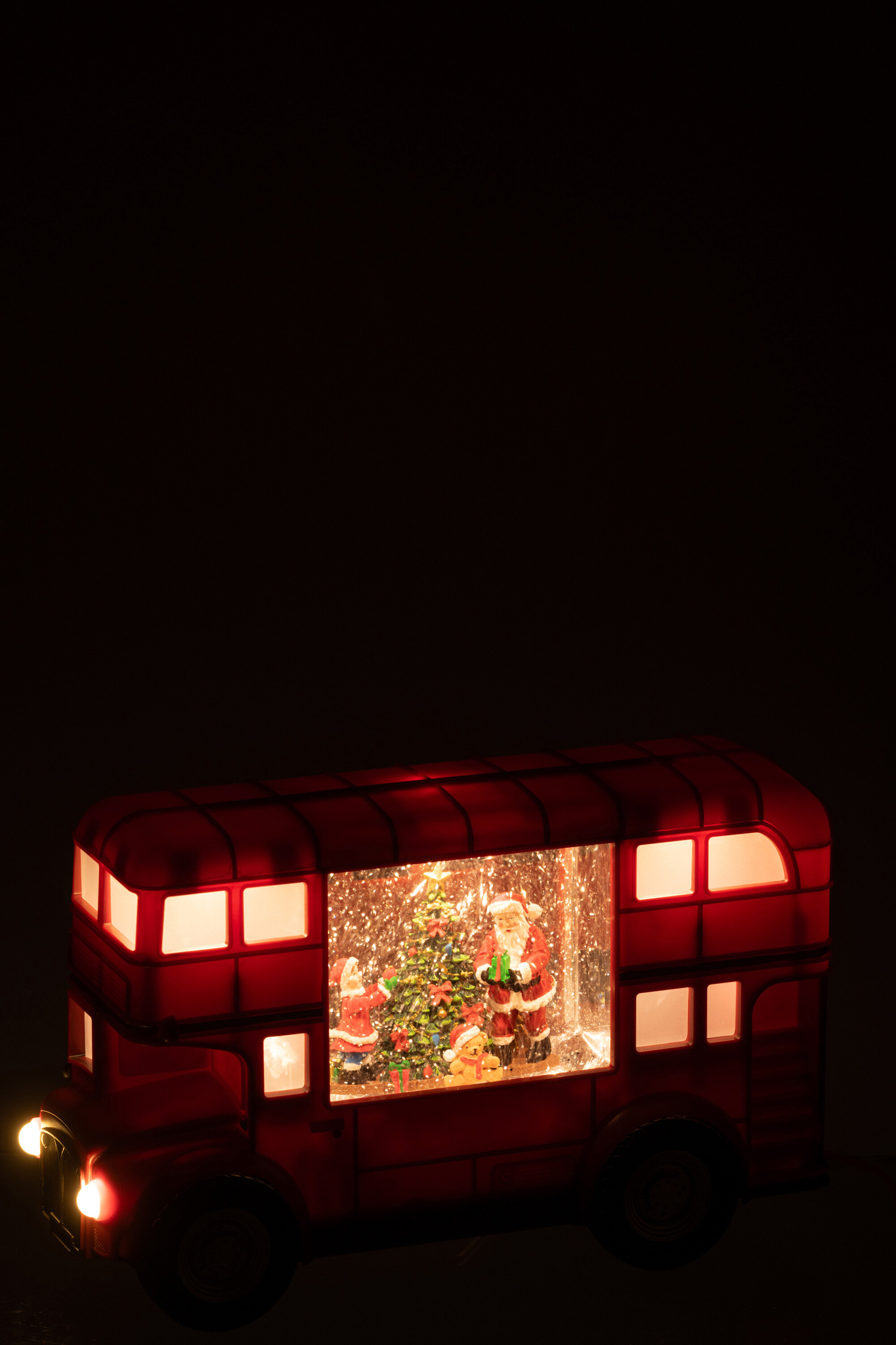 J-LINE BUS LED + MUZIEK KERSTMAN PLASTIC MULTICOLOR