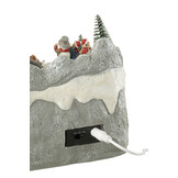 J-LINE DORPSTREIN + SCHAATSEN POLYRESIN MULTICOLOR