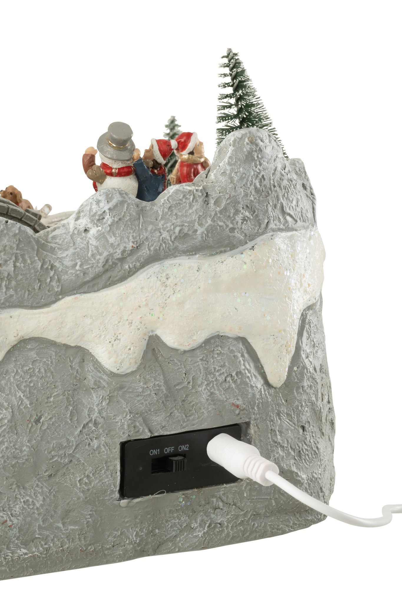 J-LINE DORPSTREIN + SCHAATSEN POLYRESIN MULTICOLOR