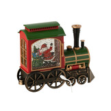 J-LINE TREIN MET LED-VERLICHTING + MUZIEK KERSTMAN PLASTIC MULTICOLOR