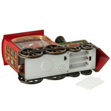 J-LINE TREIN MET LED-VERLICHTING + MUZIEK KERSTMAN PLASTIC MULTICOLOR
