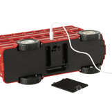 J-LINE BUS LED + MUZIEK KERSTMAN PLASTIC MULTICOLOR