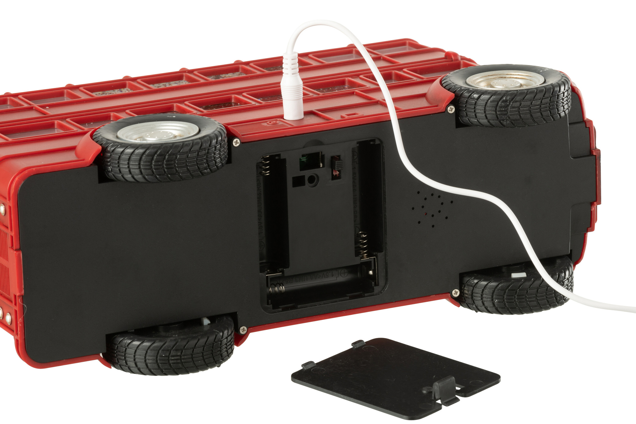 J-LINE BUS LED + MUZIEK KERSTMAN PLASTIC MULTICOLOR