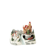 J-LINE DORPSTREIN + SCHAATSEN POLYRESIN MULTICOLOR