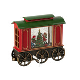 J-LINE TREIN MET LED-VERLICHTING + MUZIEK KERSTMAN PLASTIC MULTICOLOR