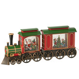 J-LINE TREIN MET LED-VERLICHTING + MUZIEK KERSTMAN PLASTIC MULTICOLOR