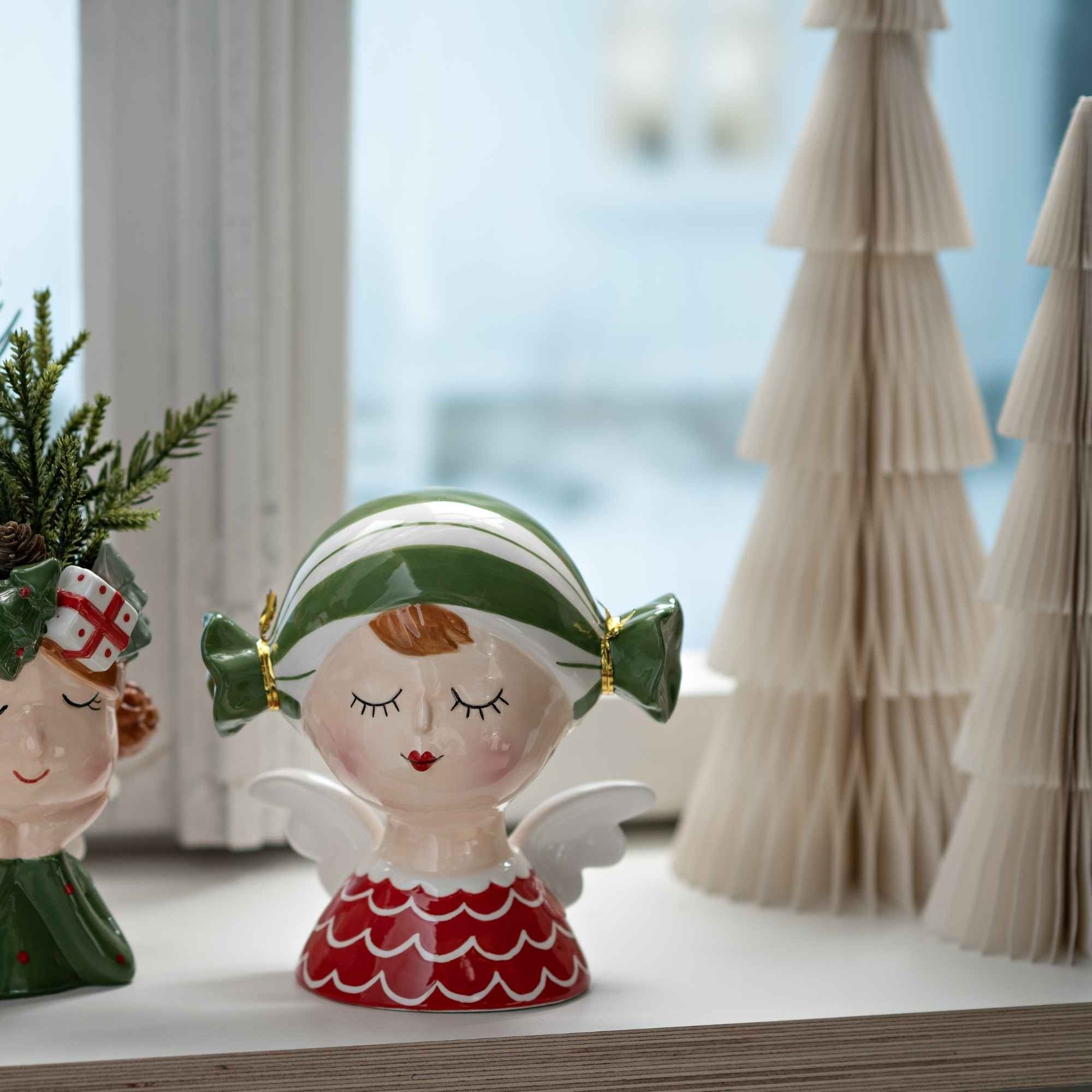 WURM KERSTBOOM HONEYCOMB MET GLITTER PAPIER/KARTON WIT 14X40X14CM