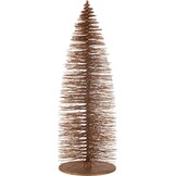J-LINE KERSTBOOM DECO GLITTERS HOUT BRUIN EXTRA GROOT