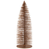 J-LINE KERSTBOOM DECO GLITTERS HOUT BRUIN EXTRA GROOT
