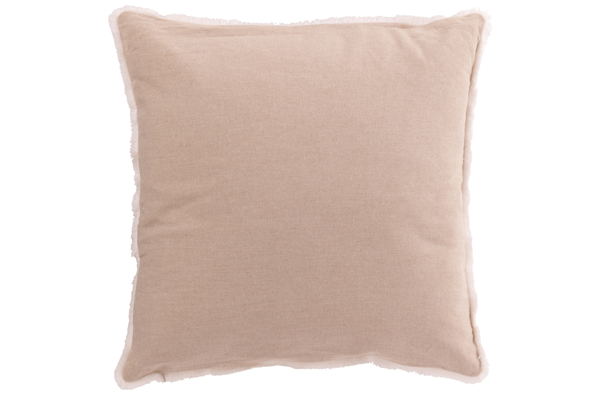 J-LINE KUSSEN KERSTBOMEN KWASTJES KATOEN GREIGE/WIT