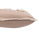 J-LINE KUSSEN KERSTBOMEN KWASTJES KATOEN GREIGE/WIT