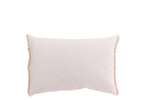 J-LINE KUSSEN KERSTSOK KATOEN WIT/GOUDKLEURIG