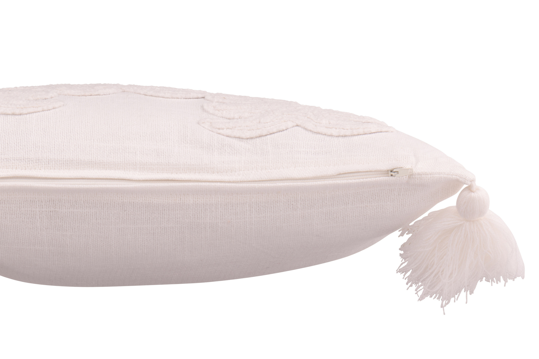 J-LINE KUSSEN KERSTBOMEN KATOEN WIT