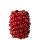 J-LINE VAAS BERRY RELIEF KLEI KERST ROOD