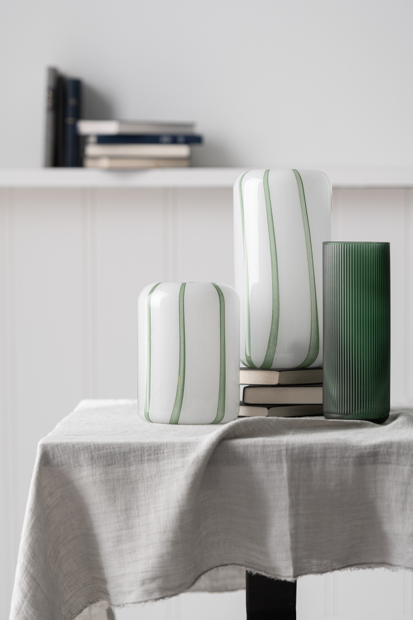 J-LINE PLAID REGULAR KATOEN/LINNEN GRIJS