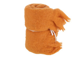 J-LINE GOOI MET FRANJES POLYESTER OKER