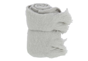 J-LINE PLAID MET FRANJES POLYESTER GRIJS