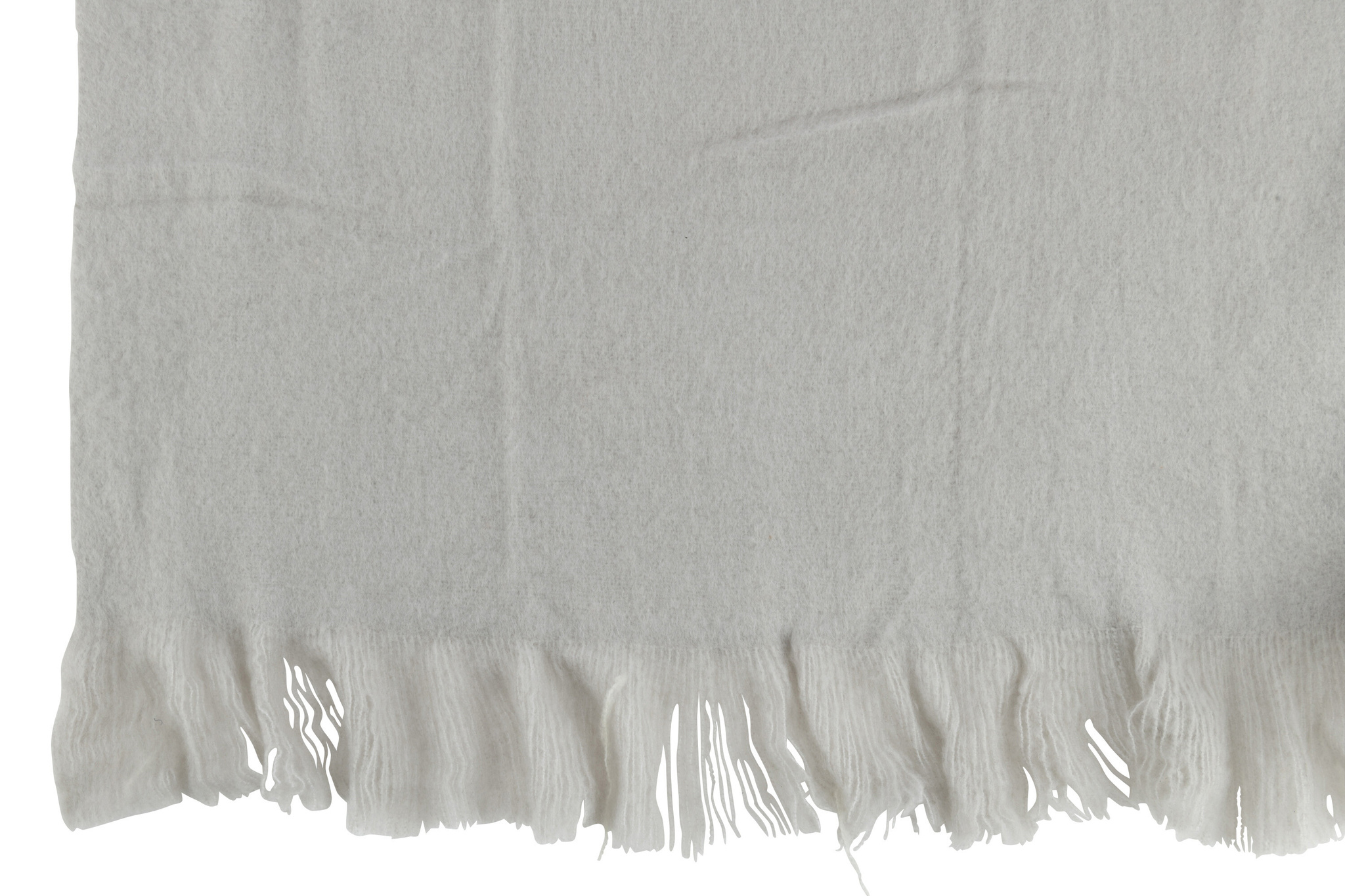 J-LINE PLAID MET FRANJES POLYESTER GRIJS