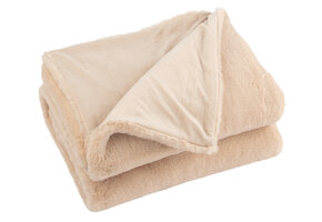 J-LINE PLAID CUTIE POLYESTER LICHT KAMEEL