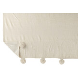 J-LINE PLAID POMPOM POLYESTER BEIGE/MINT