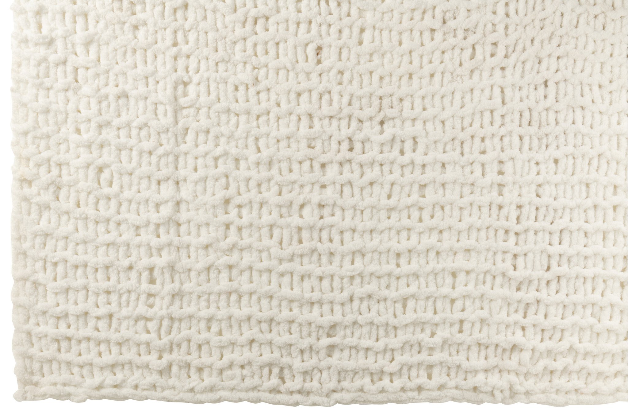 J-LINE DEKEN GEBREID POLYESTER WIT