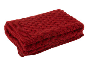 J-LINE GERUITE GEBREIDE ACRYL ROOD