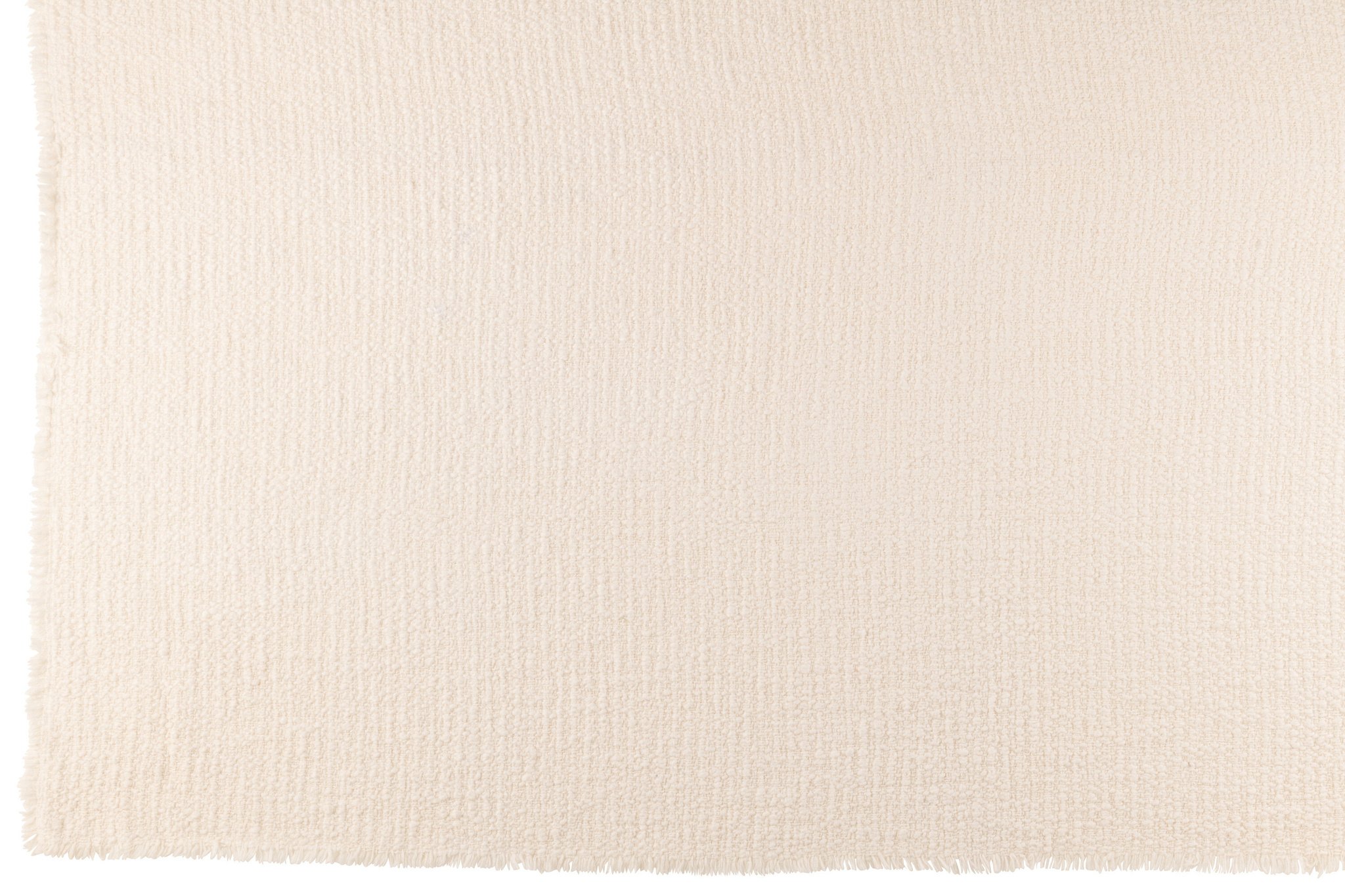 J-LINE GERUITE SJAAL MET RAFELRANDEN KATOEN/POLYESTER WIT