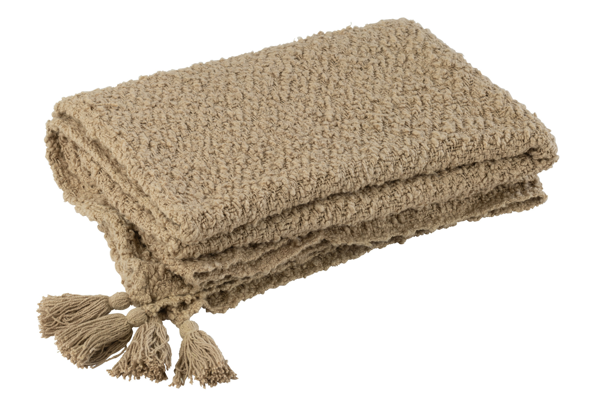 J-LINE PLAID KWASTJES KATOEN DONKER BEIGE