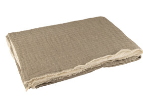 J-LINE PLAID TEDDY LINES STITCHING KATOEN/POLYESTER GRIJS