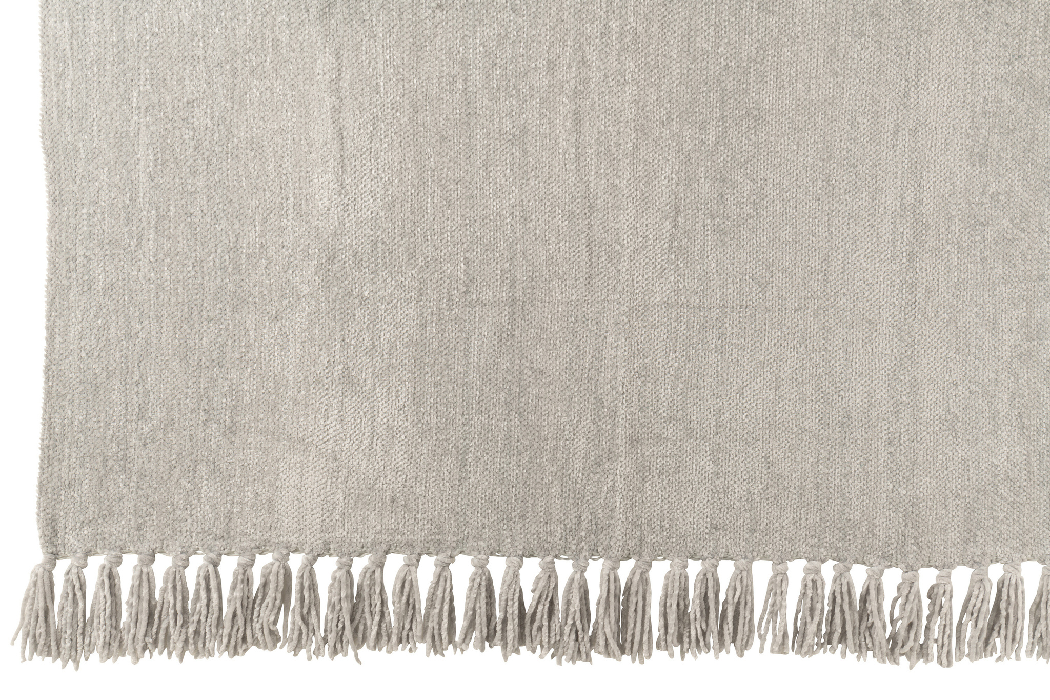 J-LINE DEKEN CHENILLE POLYESTER GRIJS