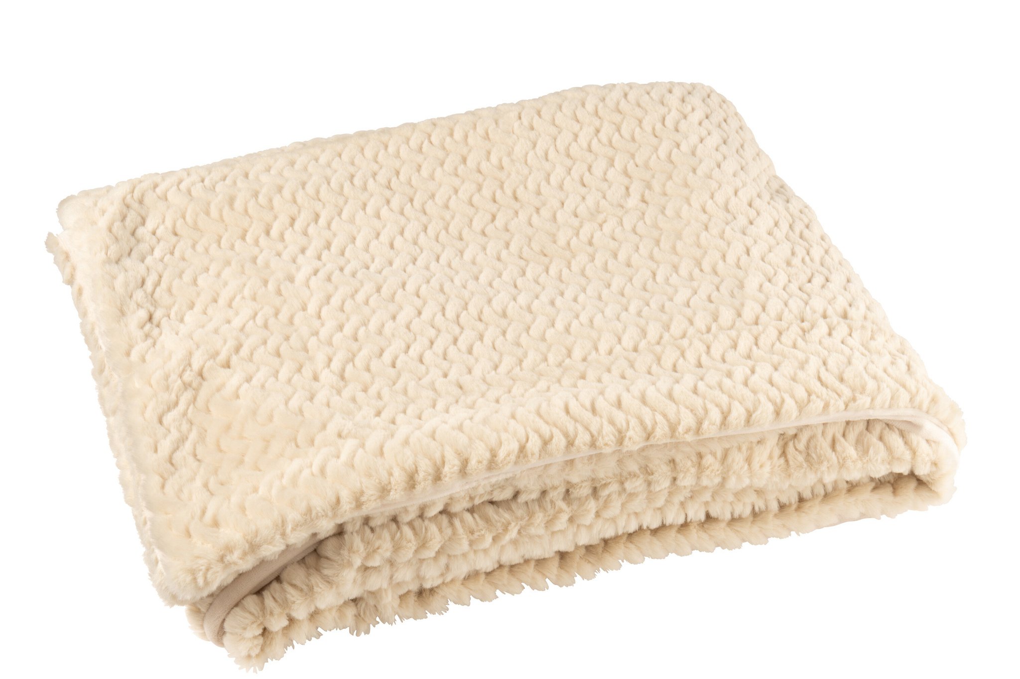 J-LINE DEKEN VAN POLYESTER BEIGE