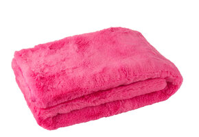 J-LINE DEKEN CUTIE POLYESTER NEONROZE