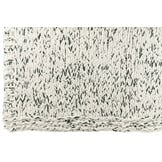 J-LINE DEKEN GEBREID POLYESTER WIT/DONKERGROEN