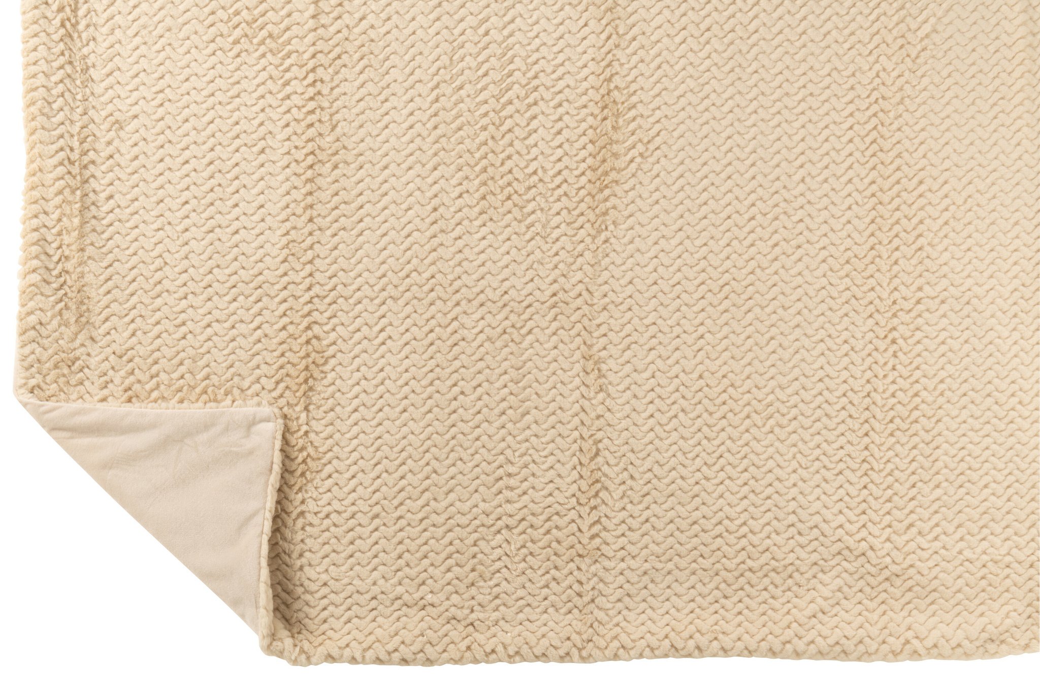 J-LINE DEKEN VAN POLYESTER BEIGE