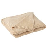 J-LINE DEKEN CHENILLE POLYESTER BEIGE