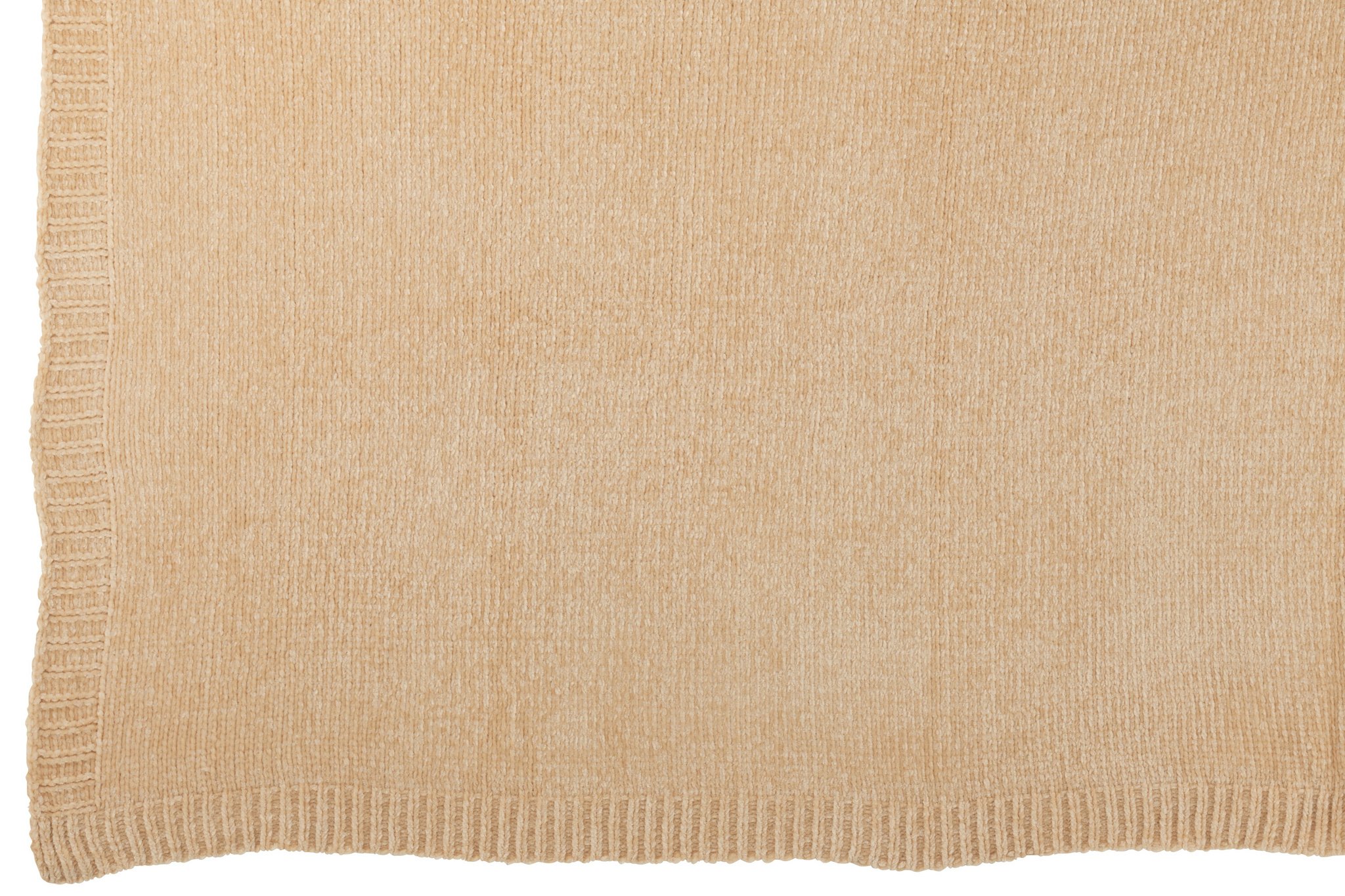 J-LINE DEKEN CHENILLE POLYESTER BEIGE