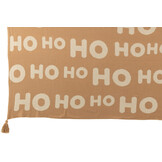 J-LINE DEKEN HOHOHO POLYESTER WIT/BEIGE