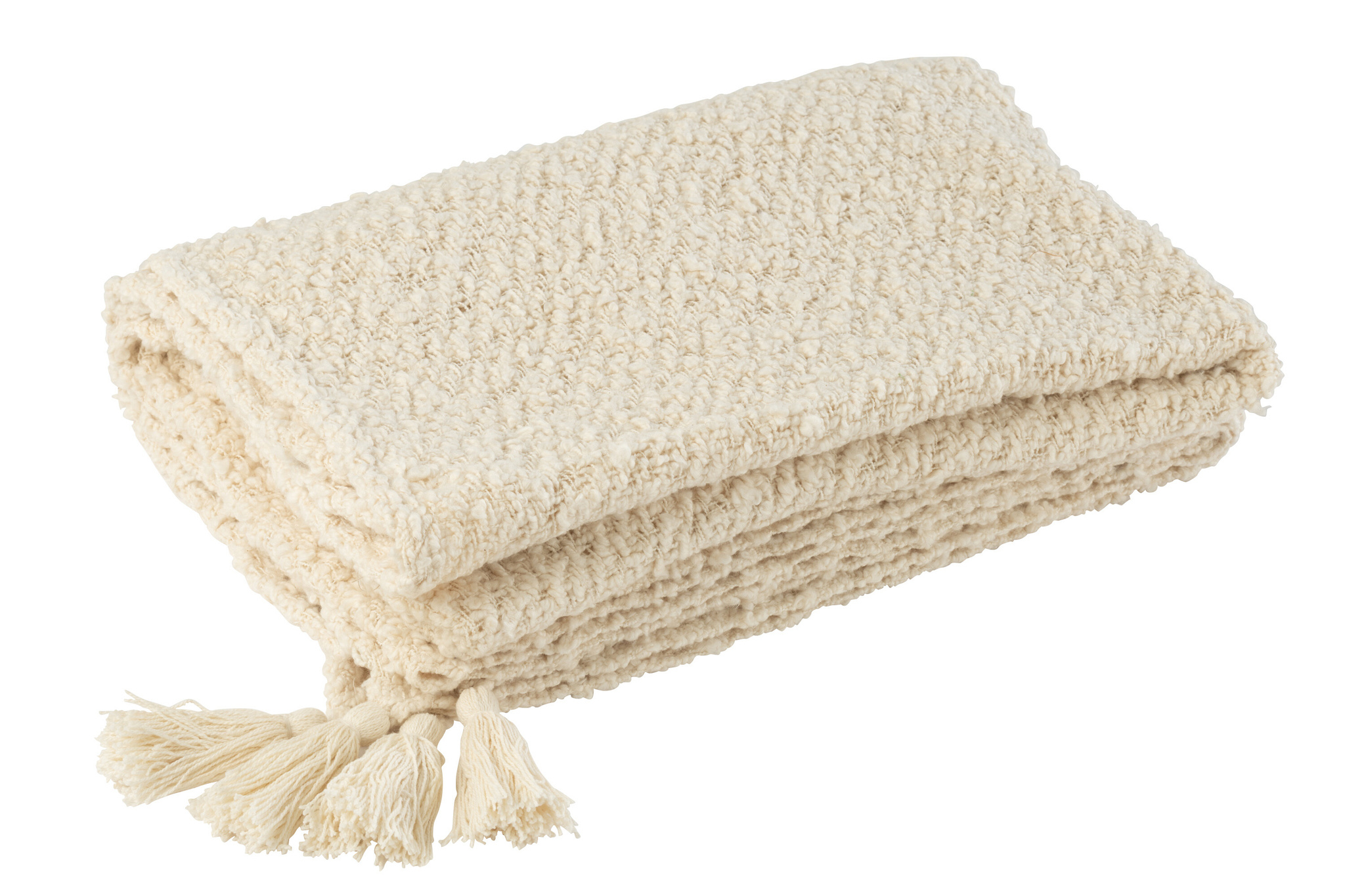 J-LINE GERUITE KWASTJES KATOEN ROOMKLEURIG