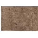 J-LINE DEKENTJE POLYESTER TAUPE