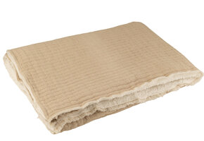 J-LINE PLAID TEDDY LINES STIKSEL KATOEN/POLYESTER BEIGE