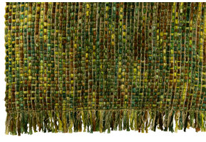 J-LINE DEKEN GEBREID ACRYL GROEN