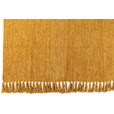 J-LINE DEKEN CHENILLE POLYESTER OKERGEEL