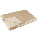 J-LINE PLAID TEDDY LINES STIKSEL KATOEN/POLYESTER BEIGE