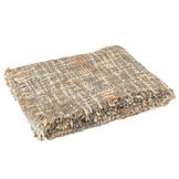 J-LINE PLAID TWEED ACRYL/KATOEN LICHTBLAUW/BEIGE