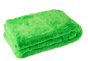 J-LINE DEKEN CUTIE POLYESTER NEON GROEN