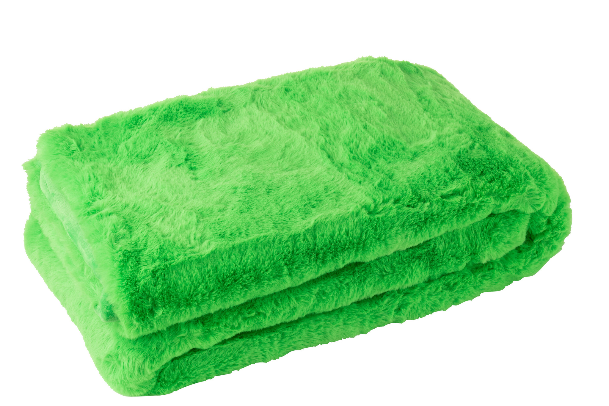 J-LINE DEKEN CUTIE POLYESTER NEON GROEN