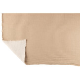 J-LINE PLAID TEDDY LINES STIKSEL KATOEN/POLYESTER BEIGE