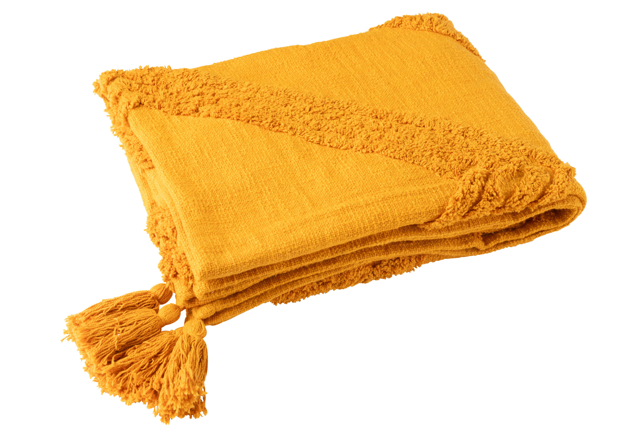 J-LINE GERUIT TUFTED PATROON + KWASTJES KATOEN OKER