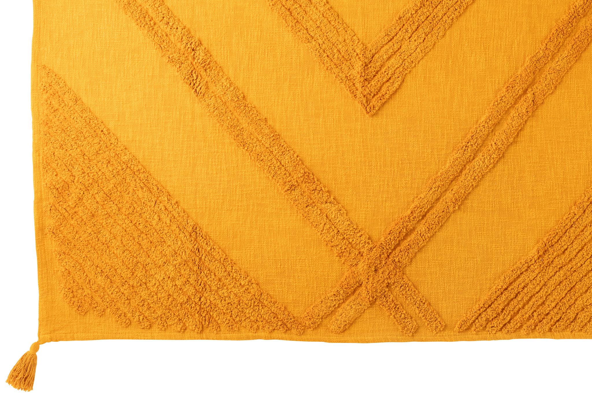 J-LINE GERUIT TUFTED PATROON + KWASTJES KATOEN OKER