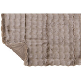 J-LINE PLAID WAVE POLYESTER TAUPE